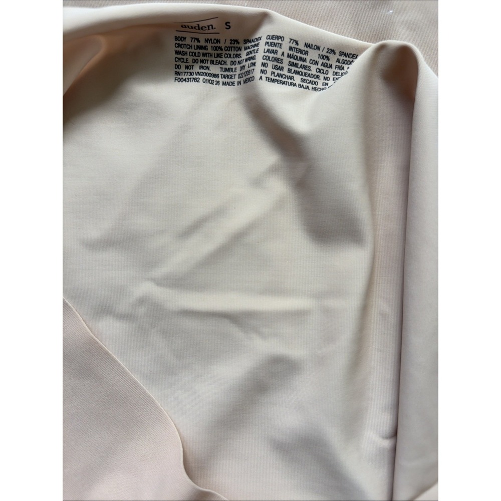 4 X Auden Size Small (4-6) Pearl Tan Invisible Edge No-Show Hipster - Picture 3 of 3